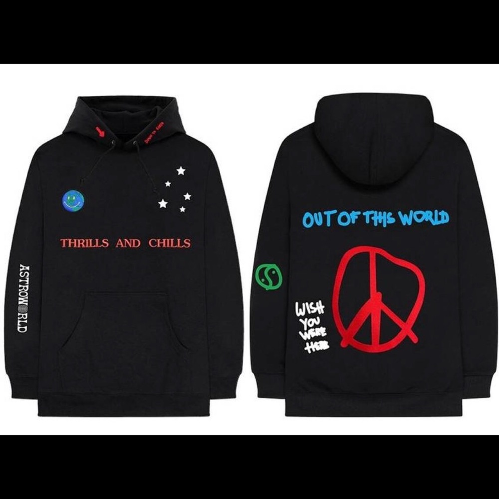 Travis Scott Astroworld Thrills Chills XL Hoodie